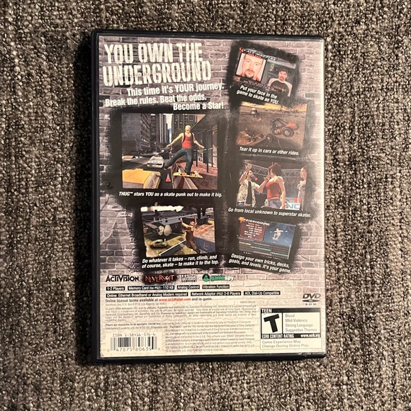 Tony Hawk Underground Sony Playstation 2 PS2 Game - Picture 2 of 4